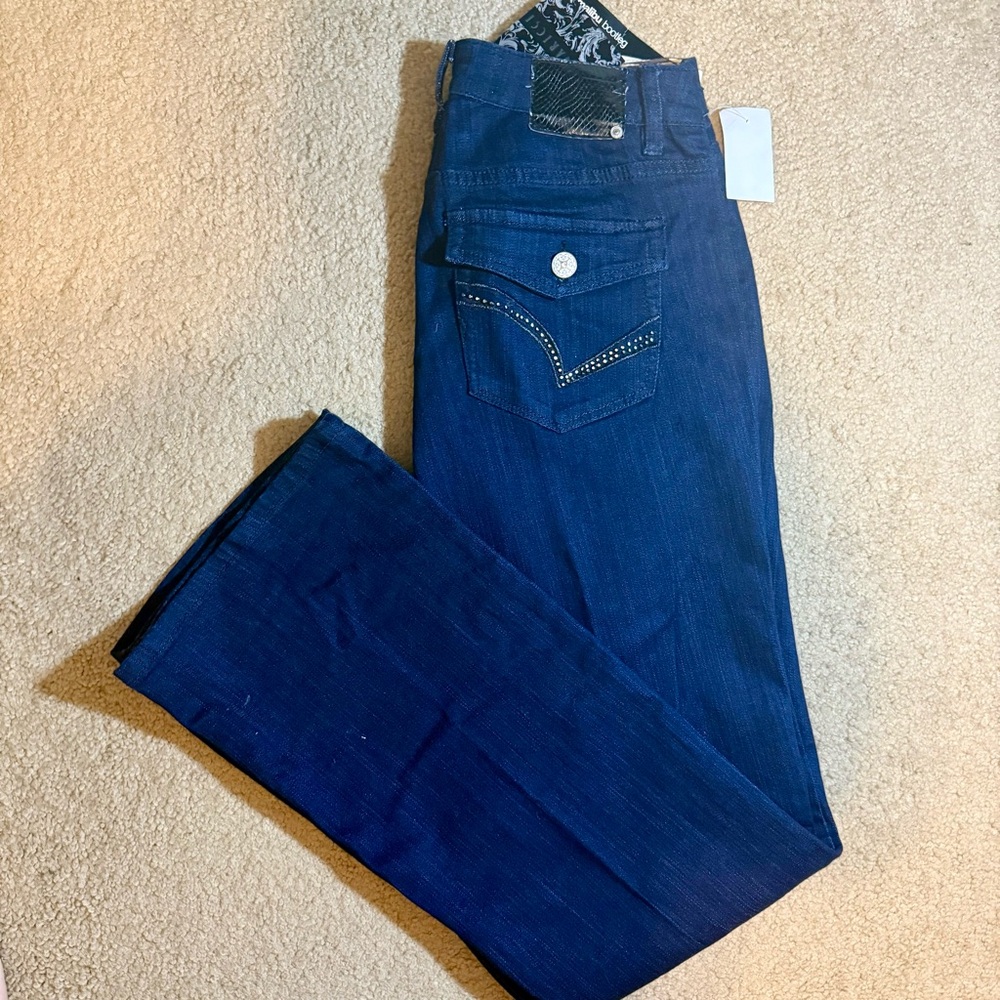 Vintage Z. Cavaricci | Dark Denim | Malibu Bootleg | Size 10 NWT